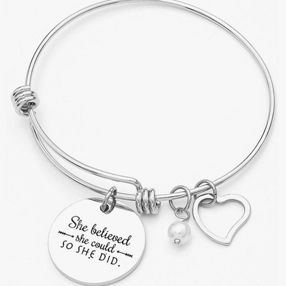 She Believed She Could So She Did Bracelet - Picture 1 of 3